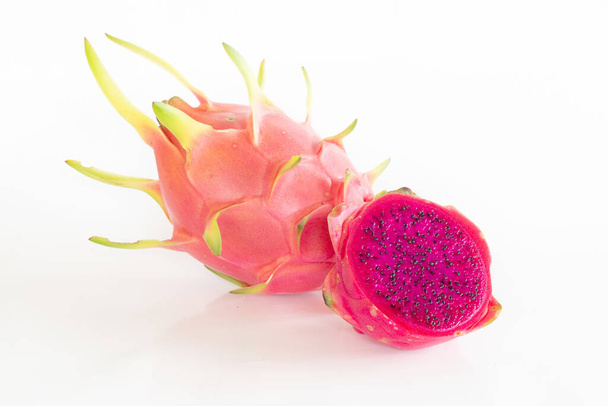 Dragon fruit or pitaya fruit on white background. - Φωτογραφία, εικόνα