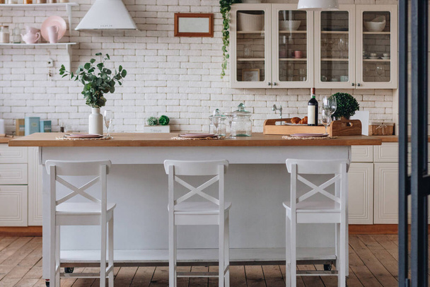 Modern stylish kitchen interior - Valokuva, kuva