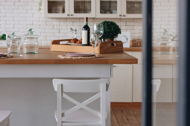 Modern stylish kitchen interior - Foto, Imagem