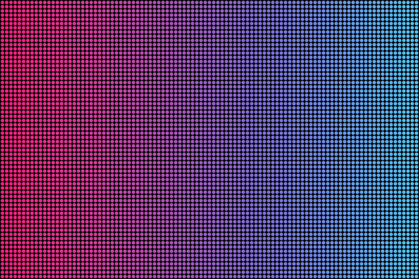LED-Bildschirmtextur. lcd-Panel-Muster. Nahtloses Muster der RGB-Bildschirmpunkte. Analogfernsehen. Vektorillustration - Vektor, Bild