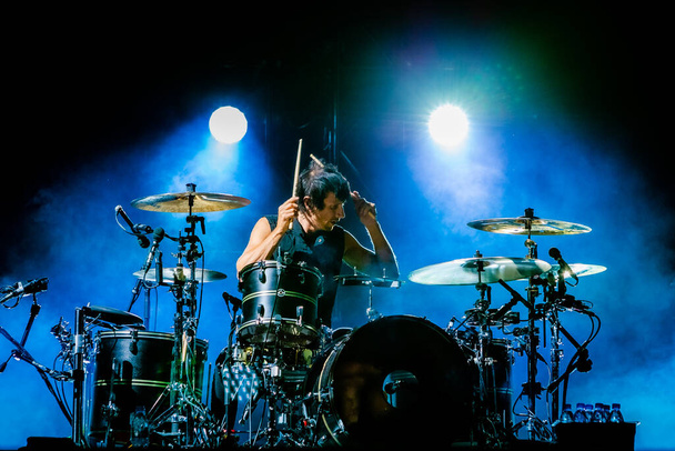 Muse performing on stage during  music festival - Photo, Image