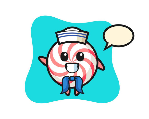 Характер талісмана цукерок як моряка
 - Вектор, зображення