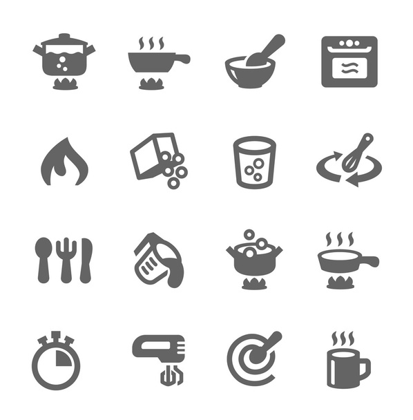 Icone di cucina - Vettoriali, immagini