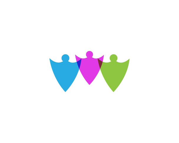 Adopcja i opieka społeczna Ikona wektora szablonu logo - Wektor, obraz