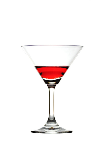 Red water in Glass isolated. - Photo, Image