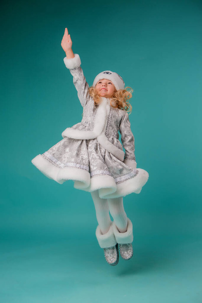 little girl in Christmas themed outfit  - Valokuva, kuva