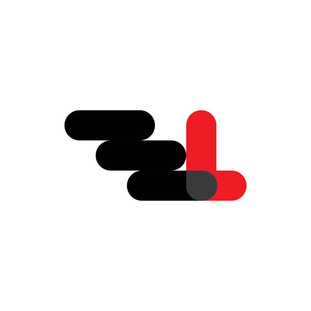 EL carta logotipo vetor de design - Vetor, Imagem