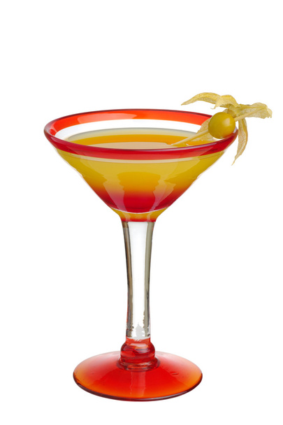 Tequila Sunrise with Winter Cherry - Photo, Image