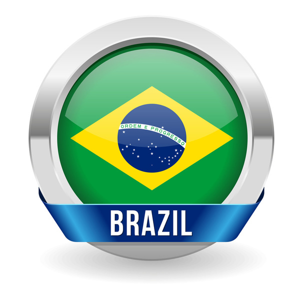 Brazil button - ベクター画像