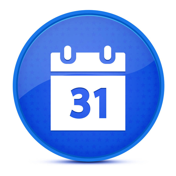 Calendario estetico lucido blu rotondo pulsante astratto illustrazione - Foto, immagini