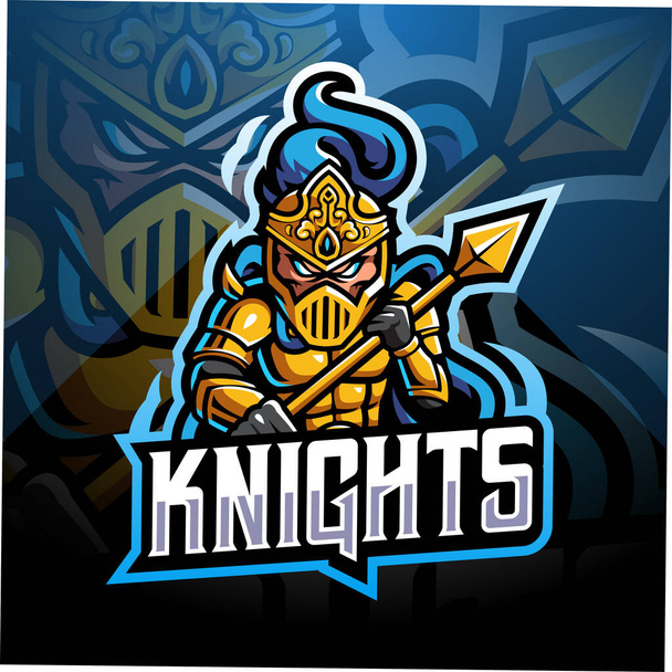 Дизайн логотипу талісмана Knight esport
 - Вектор, зображення