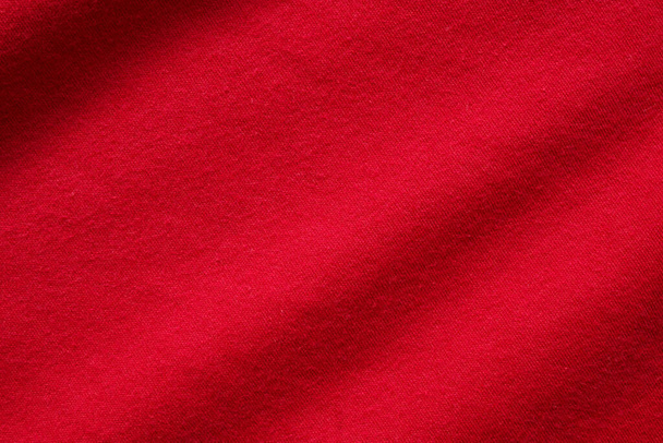 Κόκκινο ύφασμα υφασμάτινο φόντο υφή close up - Φωτογραφία, εικόνα