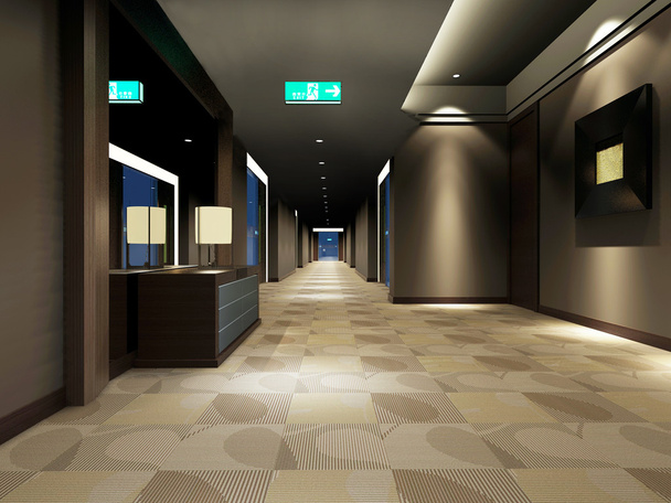 Hotel hall rendering - Фото, зображення