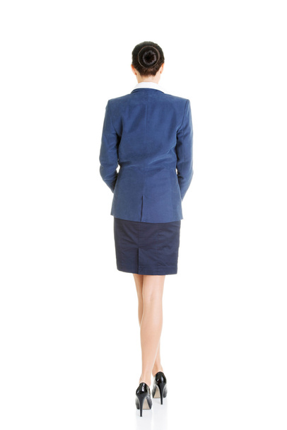 Rear view of young beautiful businesswoman - Photo, Image