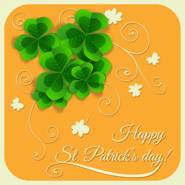 St. Patrick day card - Vector, afbeelding