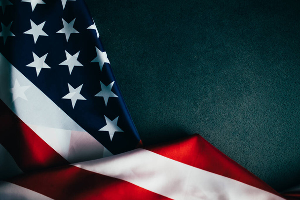 American flag background with space for text. - 写真・画像