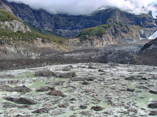 Nahuel Huapi, Black Glacier (Ventisquero Negro) - Photo, Image