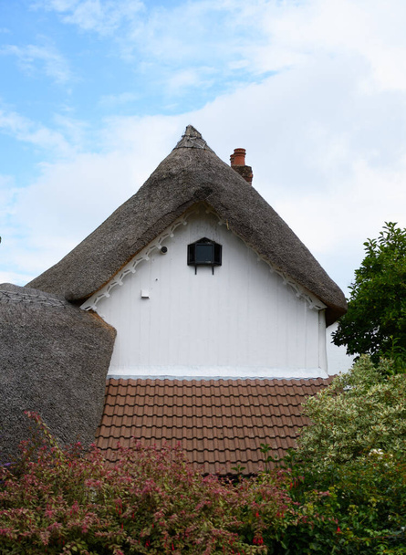 Коттедж с соломенной крышей в Тивертоне - Фото, изображение
