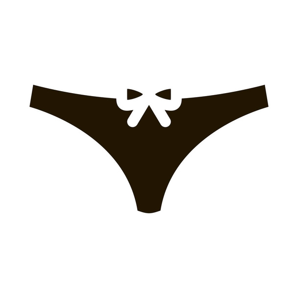 Vetor do Stock: 10 types of women's panties. Vector set of underwear.  Silhouette