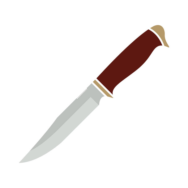 Knife Icon. Flat Color Design. Vector Illustration. - Vector, Image