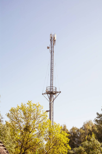 Mobile iron large TV tower for signaling and sending - Photo, Image