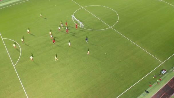 サッカースタジアムトレーニングの夜上記 - 映像、動画