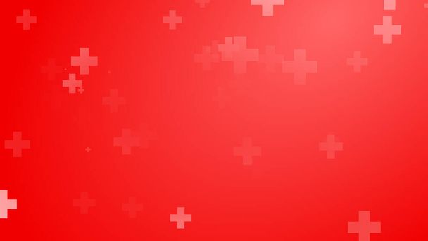 Медицинское здоровье красный крест фон. Абстрактное здравоохранение ко Всемирному дню донора крови. - Фото, изображение