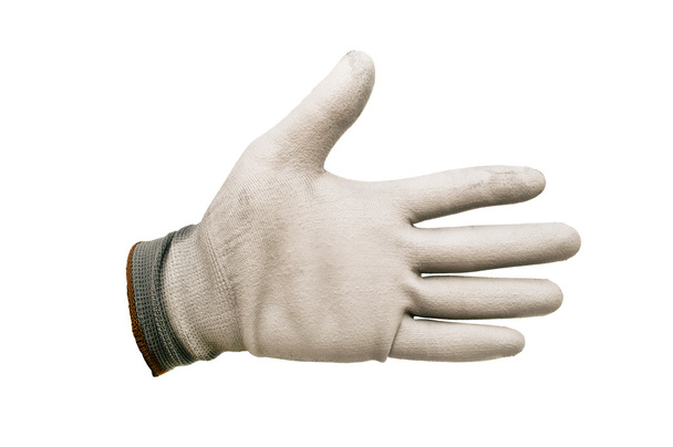 Gray work gloves isolated - Photo, Image