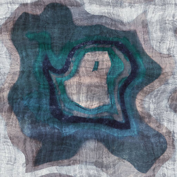 Patrón de blobby con textura azul, turquesa y azul - Foto, imagen