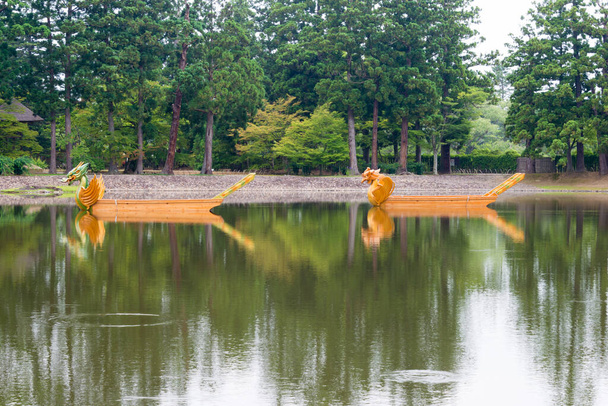 Iwate, Giappone Tempio Motsuji a Hiraizumi, Iwate, Giappone. Fa parte del patrimonio mondiale dell'UNESCO Monumenti storici e siti di Hiraizumi. - Foto, immagini