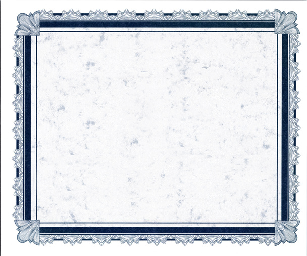 Niebieska tekstura Certyfikat Border frame blank for awards - Zdjęcie, obraz