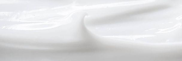 Puhdas valkoinen kerma rakenne abstraktina tausta, elintarvike aine tai orgaaninen kosmeettinen - Valokuva, kuva