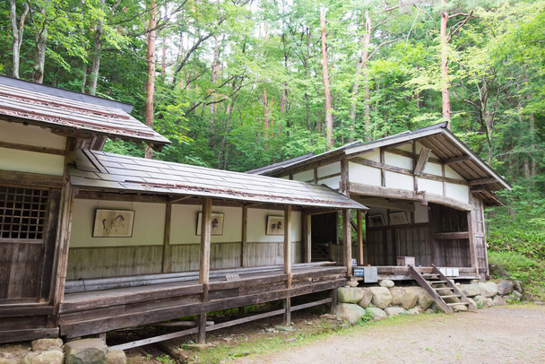 Gifu, Japón - Hida Folk Village. un famoso museo al aire libre y sitio histórico en Takayama, Gifu, Japón. - Foto, imagen