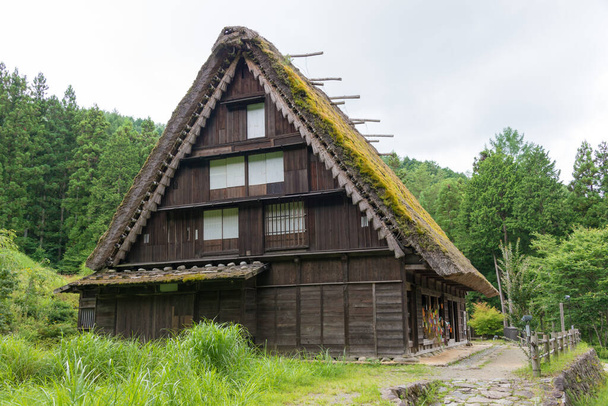 Gifu, Japan - Hida Folk Village. een beroemd openluchtmuseum en historische site in Takayama, Gifu, Japan. - Foto, afbeelding