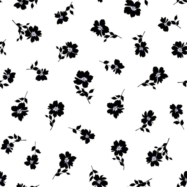 Seamless vector pattern of a beautiful flower, - Vektör, Görsel