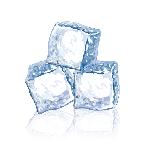 Ice cubes vector illustration - Vector, Image