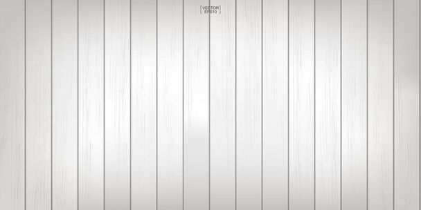 White wood pattern and texture for background. Vector illustration. - Διάνυσμα, εικόνα
