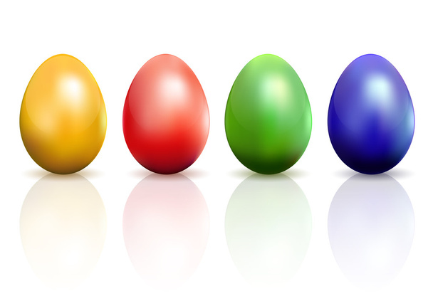 Set of Easter eggs - Vektor, Bild