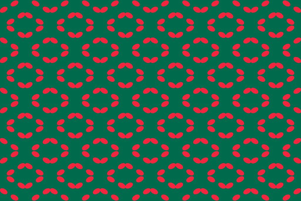 Eenvoudig geometrisch patroon in de kleuren van de nationale vlag van Bangladesh - Foto, afbeelding
