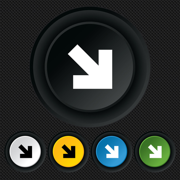 Arrow sign icon. Next button. Navigation symbol - ベクター画像