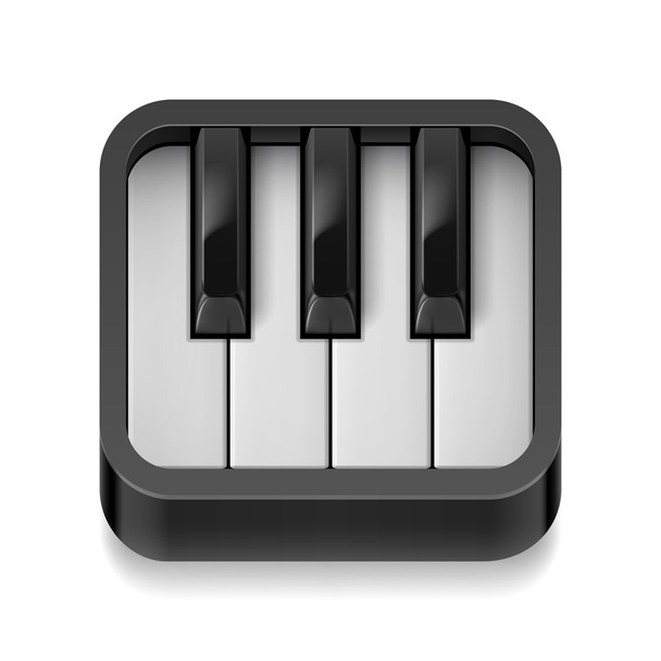 Piano icon - Вектор, зображення