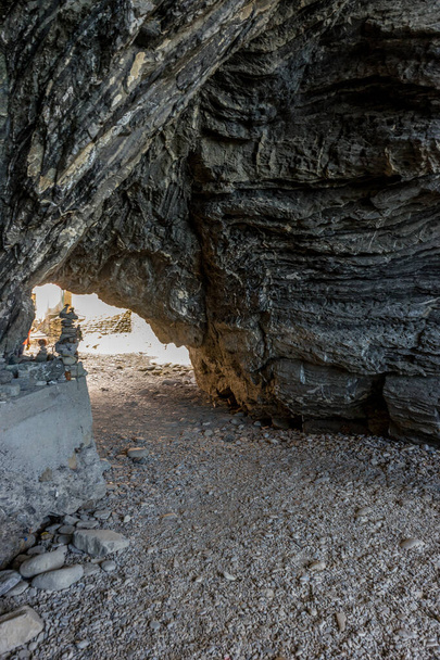 Ευρώπη, Ιταλία, Cinque Terre, Vernazza, ένα κοντινό πλάνο ενός βράχου - Φωτογραφία, εικόνα