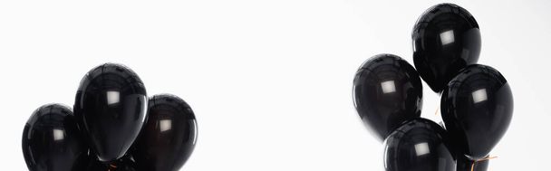 Website header of black balloons isolated on white  - Foto, immagini