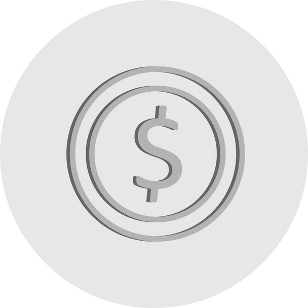 vector Coin icon,  illustration - Вектор, зображення
