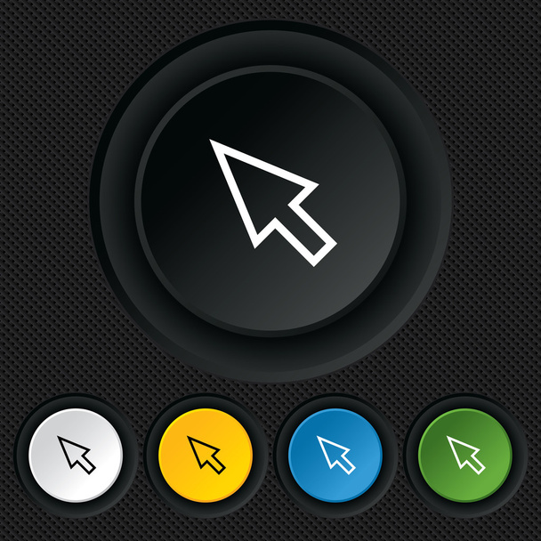 Mouse cursor sign icon. Pointer symbol. - Vector, afbeelding