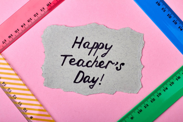 Barevný design šťastného dne učitelů. - Fotografie, Obrázek