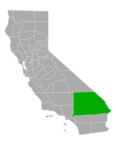 Mapa de San Bernardino en California - Vector, imagen