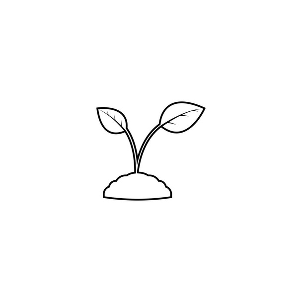 bitki simgesi vektör tasarımı resimleme arkaplanı - Vektör, Görsel