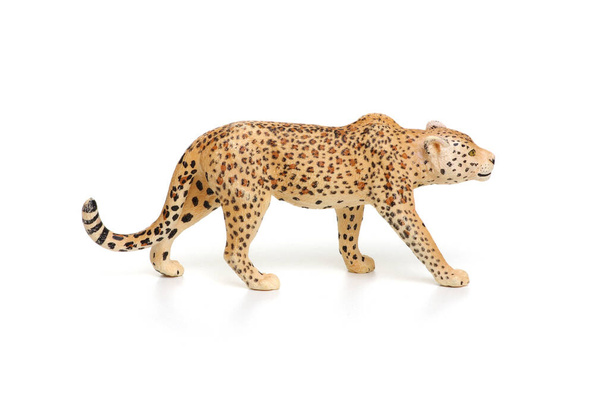 Spielzeug Jaguar isoliert auf weißem Hintergrund. - Foto, Bild