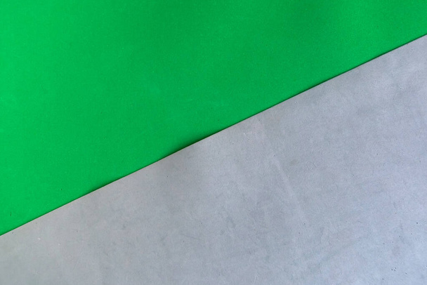 groene en grijze geometrische achtergrond, kleurensjabloon voor ontwerper - Foto, afbeelding